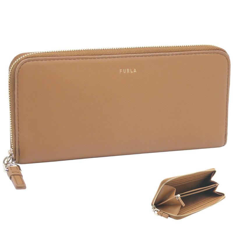 FURLA（フルラ） Furla Nuvola ジップアラウンド L BRANDY ブラウン