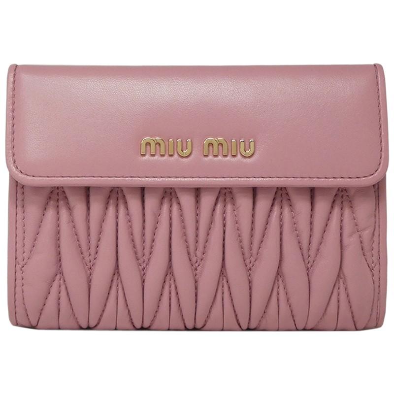 ミュウミュウ マテラッセ レザー 財布 MIU MIU 5ML225_N88_F0028