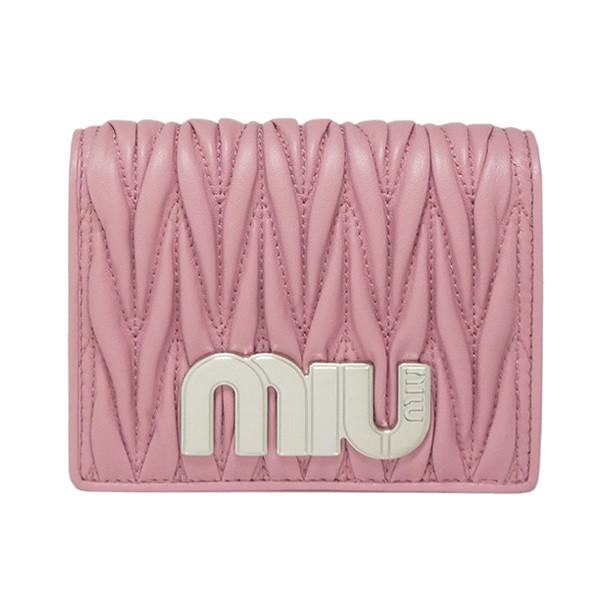 ミュウミュウ miumiu ミュウミュウ マテラッセ MIU MIU 財布 ナッパ ローズピンク 5MV204 2B4Q F0028