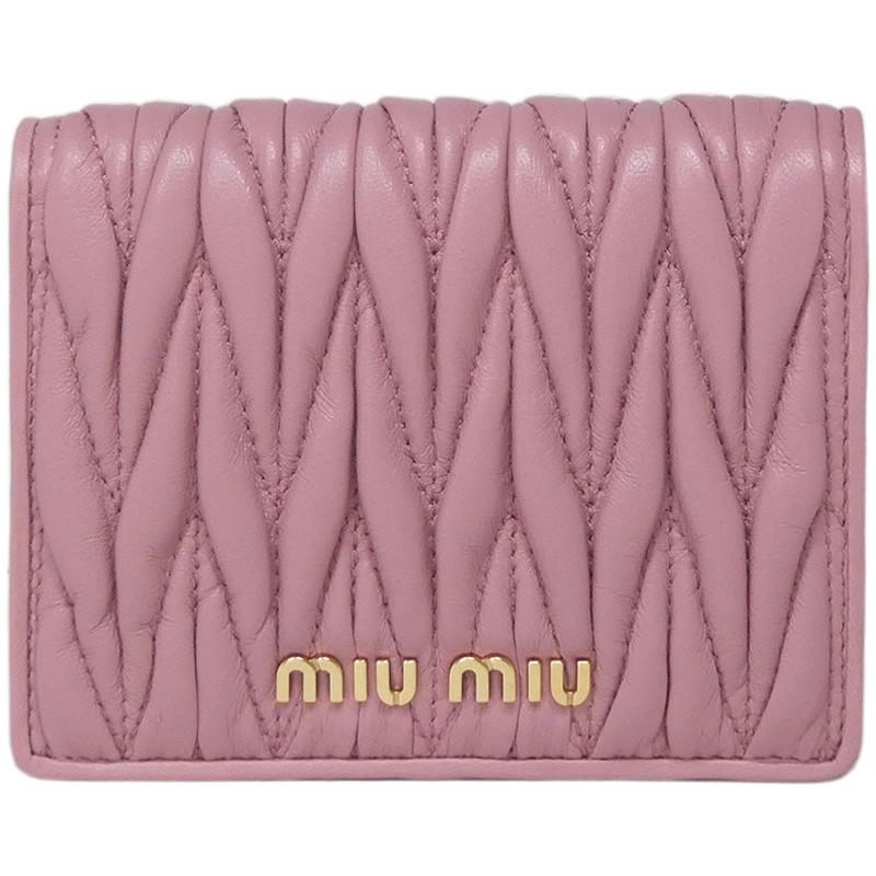 miu miu（ミュウミュウ） マテラッセレザー 財布 MIU MIU