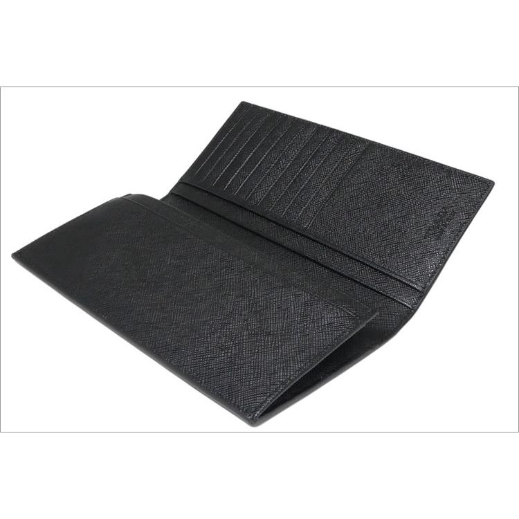 PRADA プラダ メンズ 長財布 サフィアーノブラック SAFFIANO METAL  