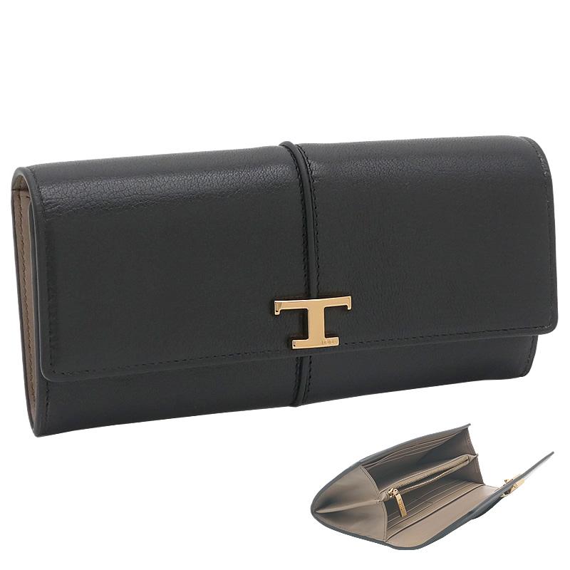 TOD'S トッズ T タイムレス レザー ウォレット