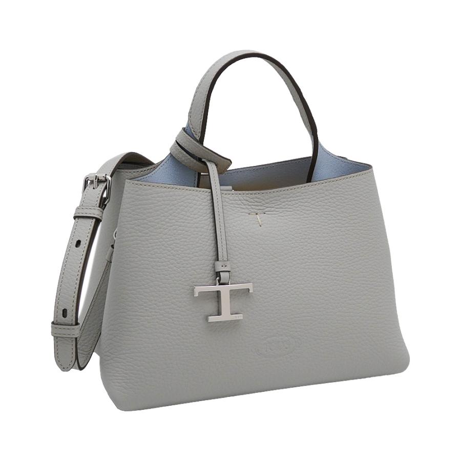 【美品】　トッズ　レザー　ハンドバッグ　ショルダーバッグ　グレー　A4 通勤 TOD'S トッズ レザー バッグ マイクロ XBWAPAEL000QRI4L15