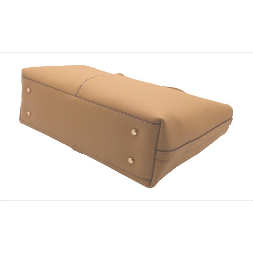 ★新品級の美品★TOD'S トートバッグ★オールレザー Woman ベージュ トッズ Di バッグ フォリオ レザー バッグ