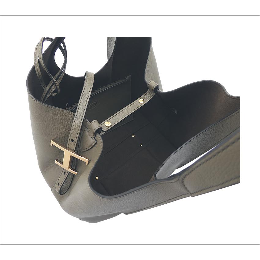 TOD'S トッズ T タイムレス レザー ショッピングバッグ スモール