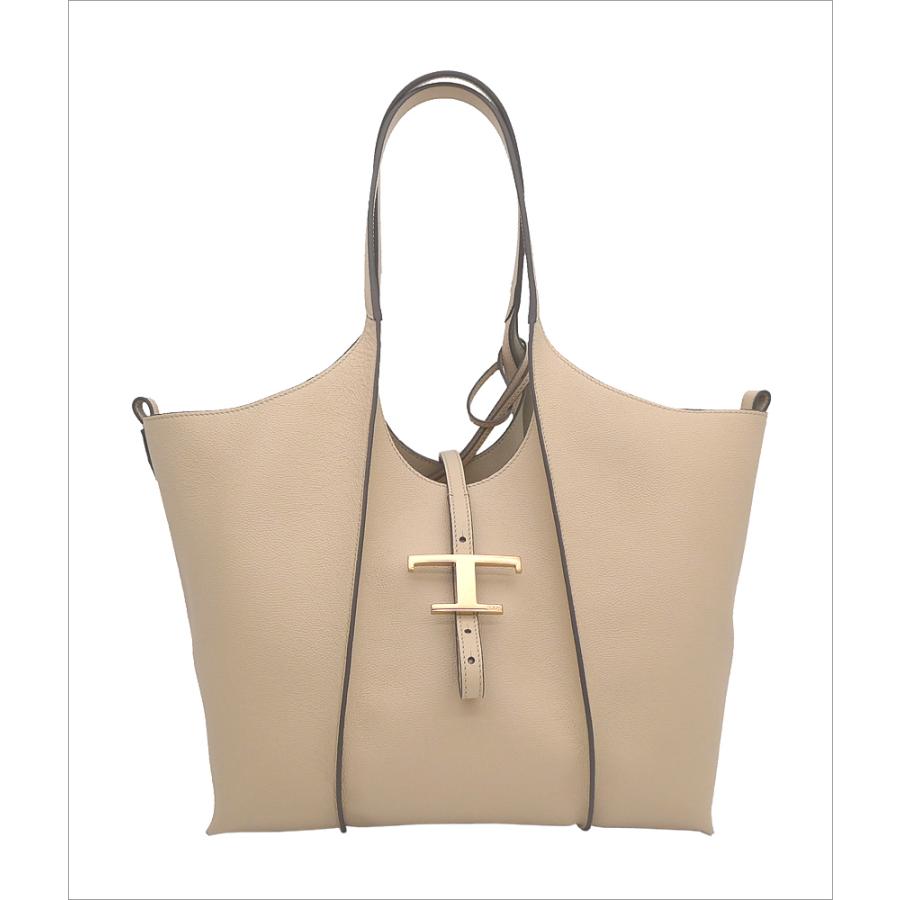 TOD'S トッズ T タイムレス レザー ショッピングバッグ スモール