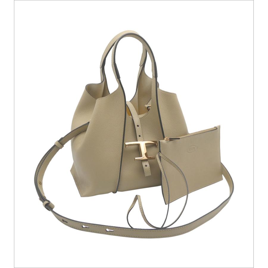 TOD'S トッズ T タイムレス レザー ショッピング バッグ ミニ