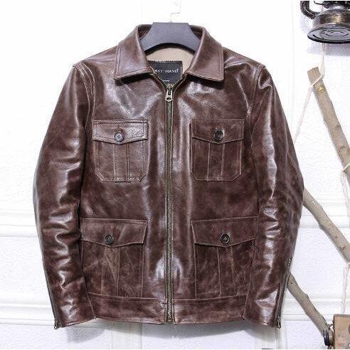 売り切れ必至 メンズファッション バイクジャケット レトロユーズド 和風 レザージャケット メンズ ハンティング アミカーキ レ 和風 レザージャケット メンズ ハンティング アミカーキ ジャケット Www Englishfor2day Com