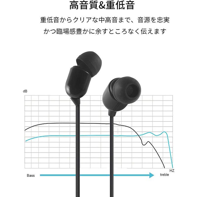 3.5mm有線イヤホン ヘッドホン 両耳 カナル型イヤフォン ヘッドフォン 重低音 軽量 スマホ/携帯電話/タブレット/MP3用 超長3ｍの｜sorrisoshop｜03