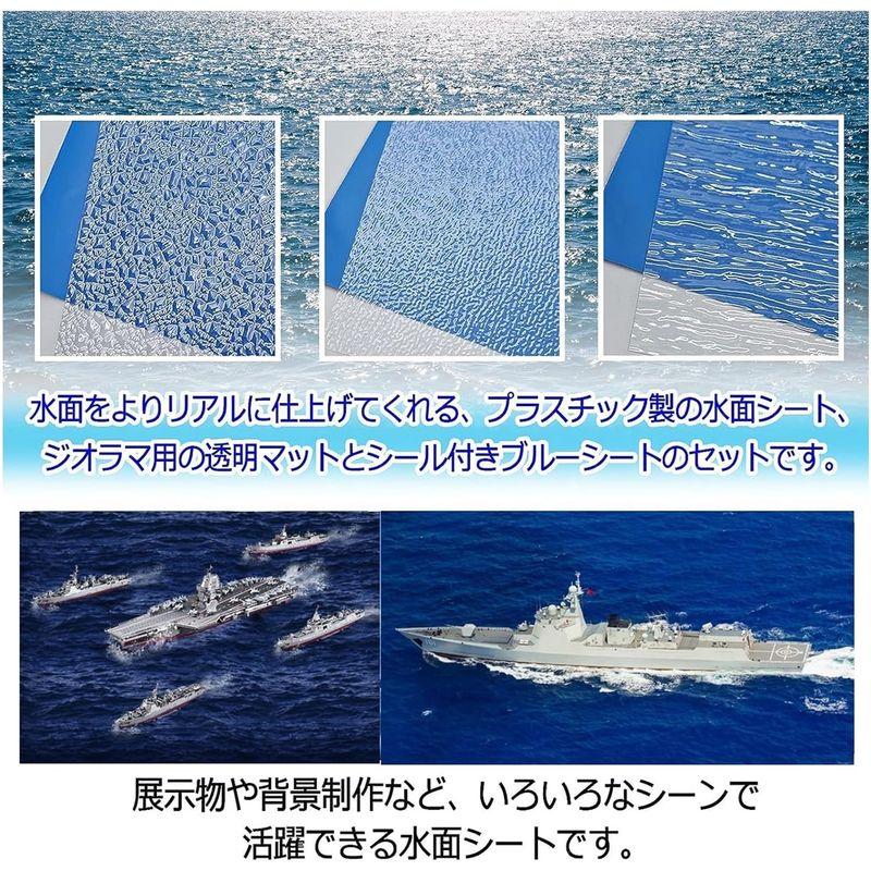ZERONOWA ジオラマ 水面シート ジオラマシート マット 海 川 湖 池 模型制作 (小波)｜sorrisoshop｜05