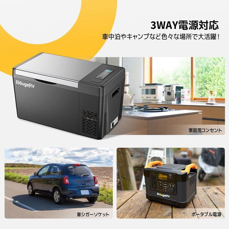 BougeRV 車載冷蔵庫 22L -22℃?10℃ コンプレッサー式 AC100V DC12V/24V 急速冷凍 ポーダブル冷蔵庫 車載冷｜sorrisoshop｜07