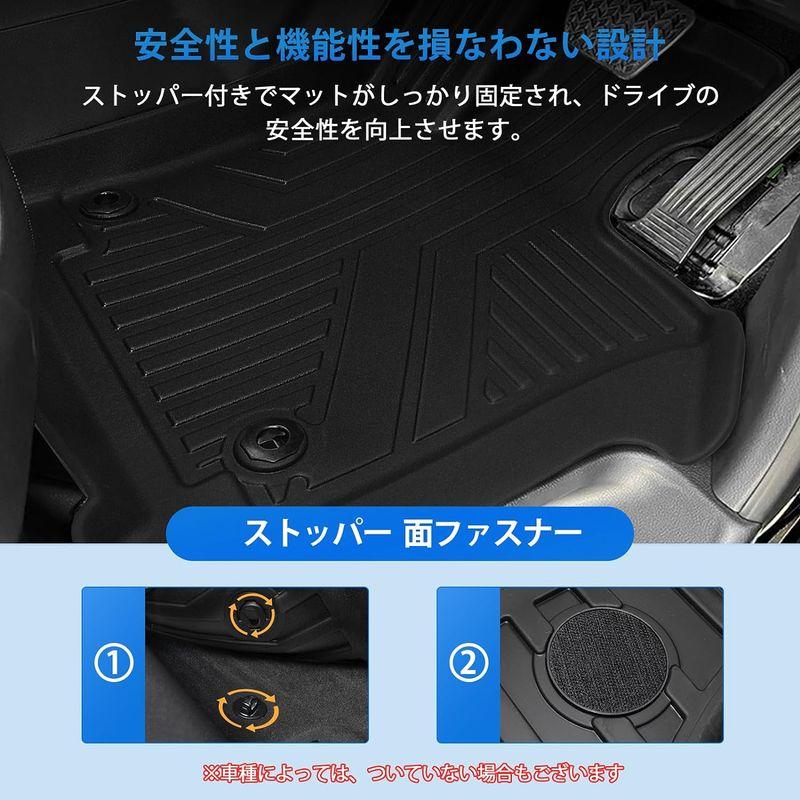 トヨタ アルファード 40系 専用 フロアマット 専用設計 TOYOTA ALPHARD VELLFIRE 40系 3D立体マット 防水 カ｜sorrisoshop｜06