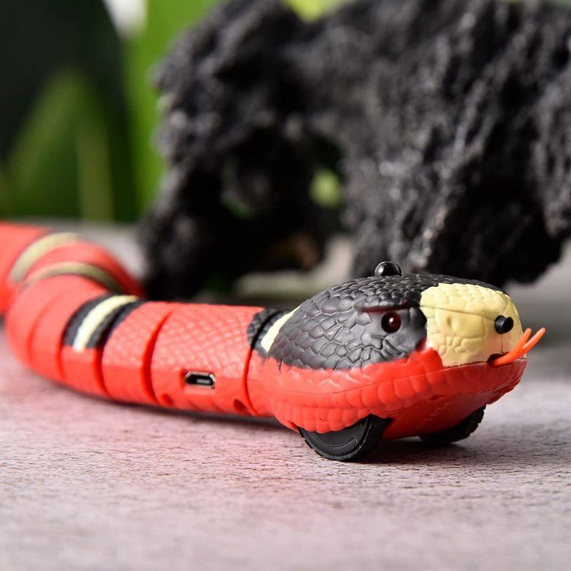 へびのおもちゃ | 猫 おもちゃ 動くヘビ | ヘビ おもちゃ | シミュレーション コブラ 蛇 恐ろしい動物玩具 | 猫用電動インタラクテ｜sorrisoshop｜07
