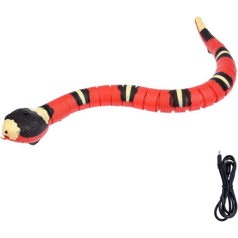 へびのおもちゃ | 猫 おもちゃ 動くヘビ | ヘビ おもちゃ | シミュレーション コブラ 蛇 恐ろしい動物玩具 | 猫用電動インタラクテ｜sorrisoshop｜09