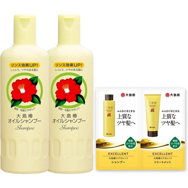 大島椿 オイルシャンプー 400ml (フケ カユミ 低刺激 ノンシリコン)×2本 おまけ付き｜sorrisoshop｜03