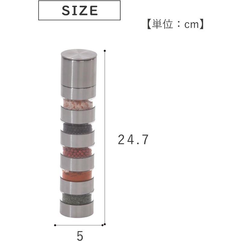 武田コーポレーションスパイス・調味料入れ・ボトルシルバー 5×5×24.7cm ロケットスパイスミル RSM23-5SV｜sorrisoshop｜05