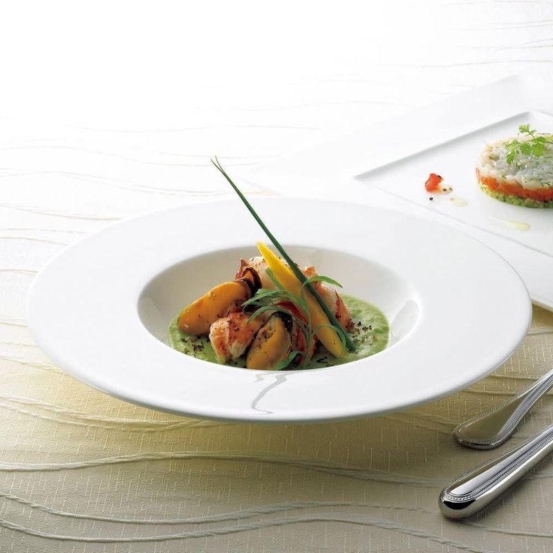 NARUMI(ナルミ) プレート 皿 プロスタイル 25cm ホワイト シンプル リム スープ パスタ皿 電子レンジ温め 食洗機対応 日本製｜sorrisoshop｜06
