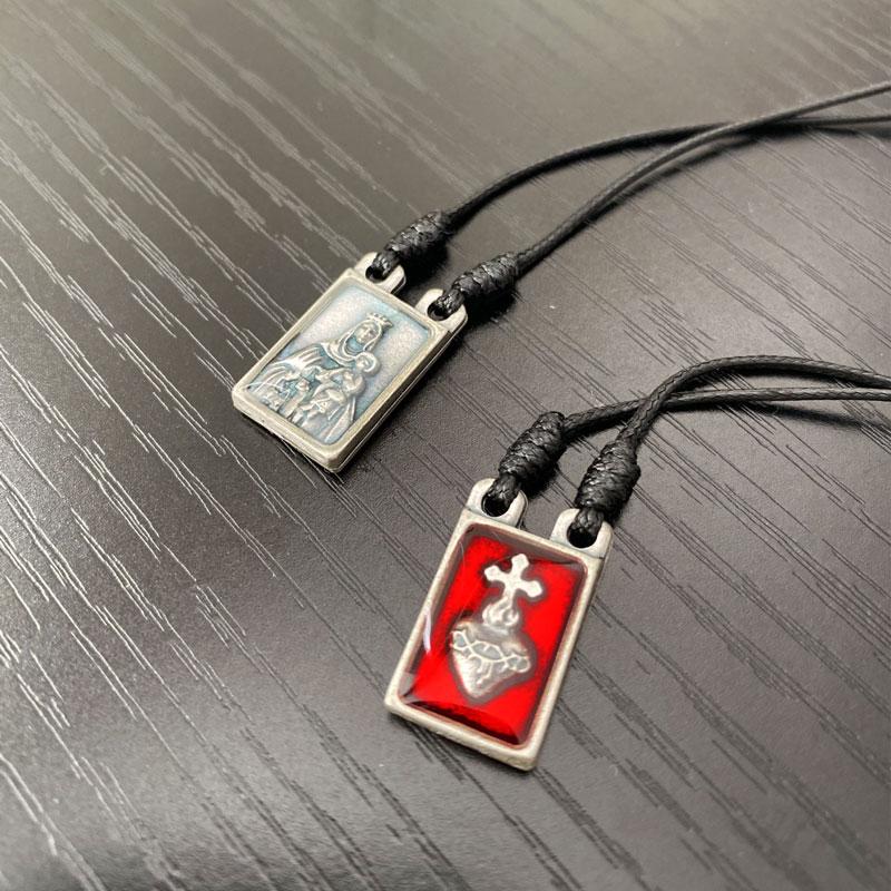 エスカプラーリオ 聖心＆マリア お守りコードネックレス Sacred Heart
