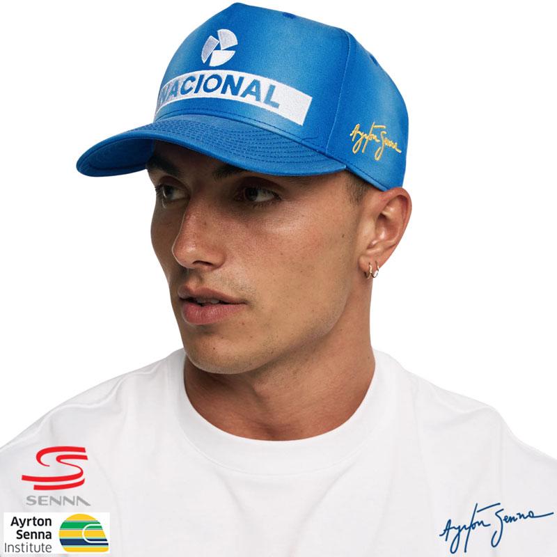 アイルトン・セナ SENNAロゴ公式 NACIONAL ヴィンテージキャップ