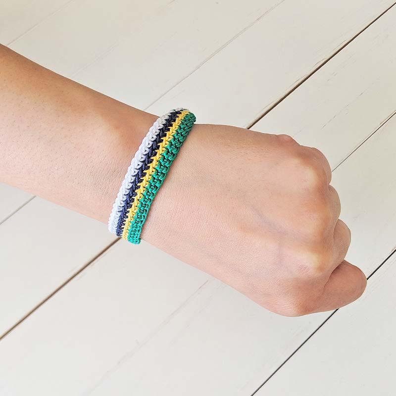 ミサンガ 手足に付けられるブラジルカラーブレスレット : SORTE Brazil