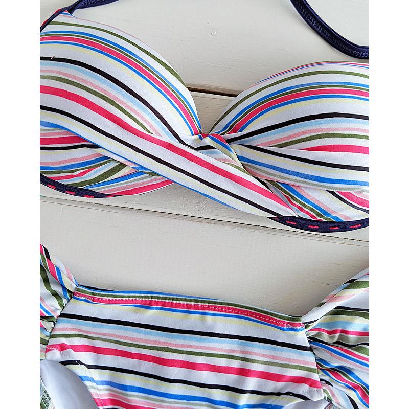 Morena Rosa フロントクロスライトボーダー水着 ワイヤー入り_1