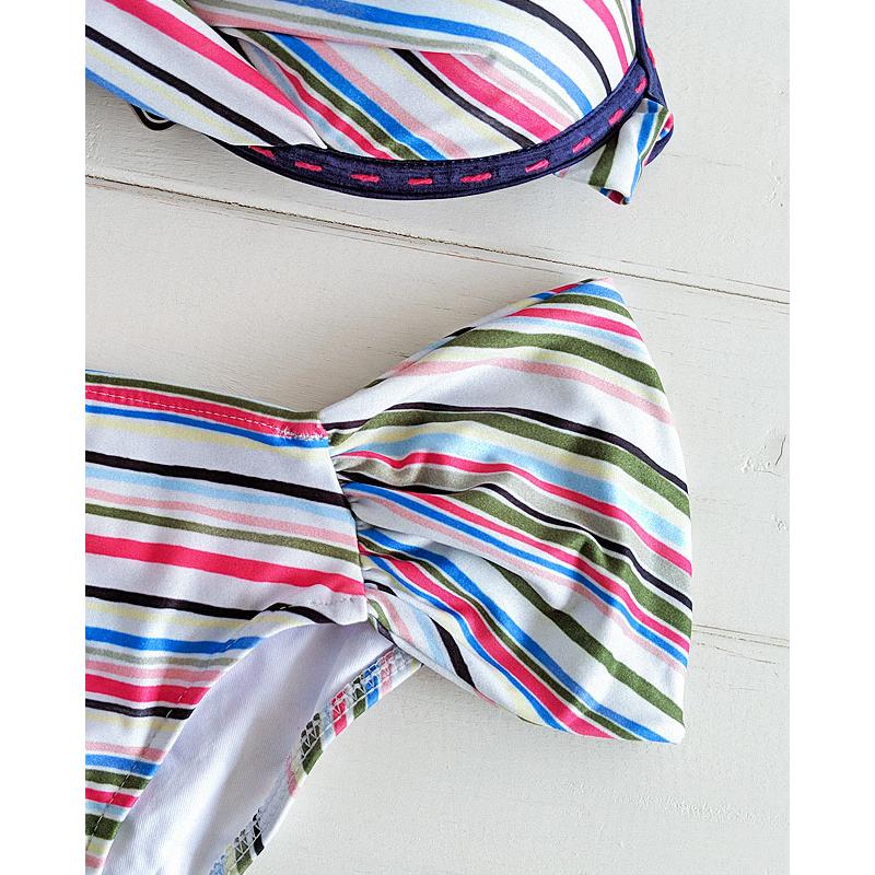 Morena Rosa フロントクロスライトボーダー水着 ワイヤー入り_2
