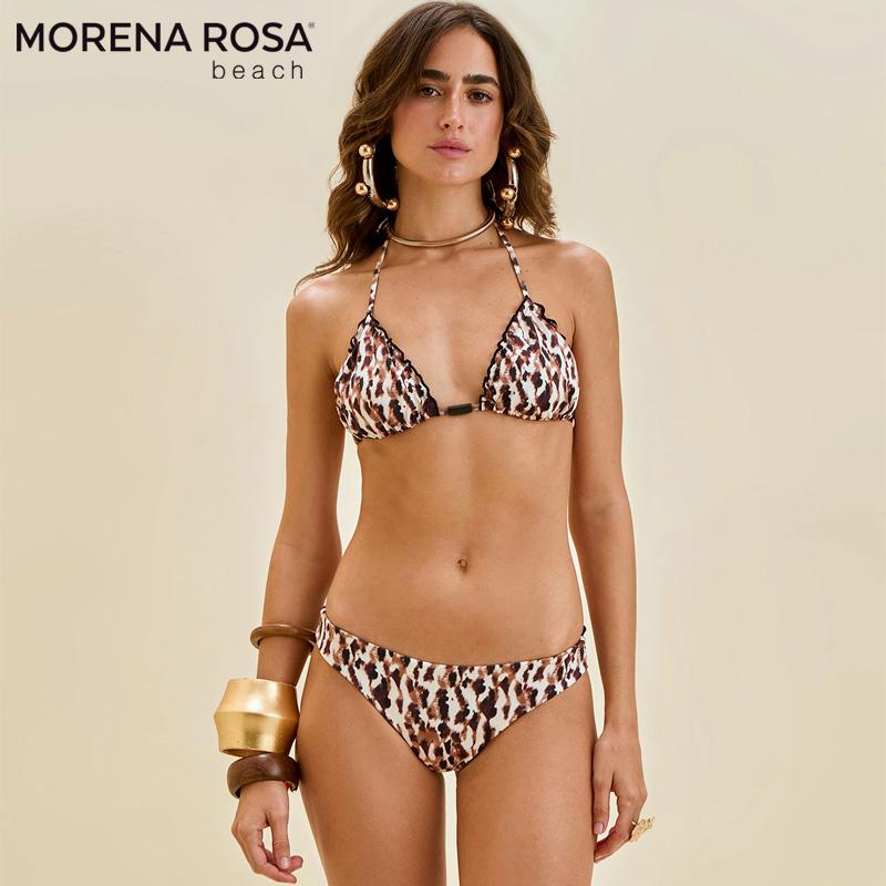 Morena Rosa モレナローザ レオパードアニマル柄トライアングル水着