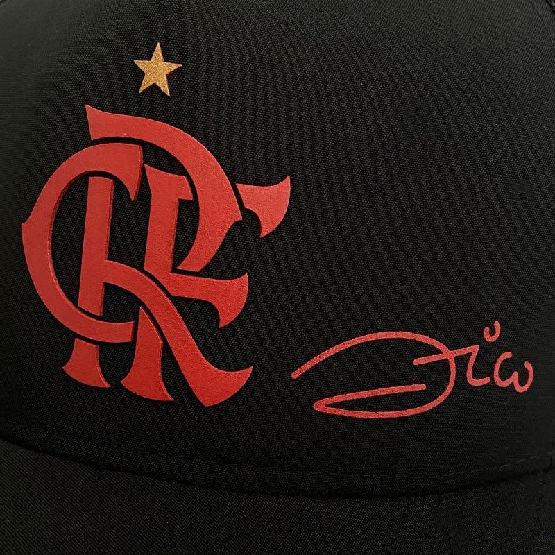 フラメンゴ公式 Zico エンブレムメッシュキャップ ジーコ 帽子