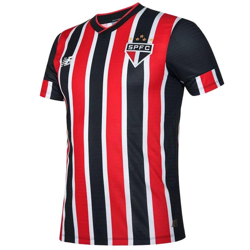 取り寄せ商品 サンパウロFC 24/25 アウェイユニフォーム SAO PAULO FC 公式 New Balance レッド×ブラック マーキング対応｜sorte-brazil｜02