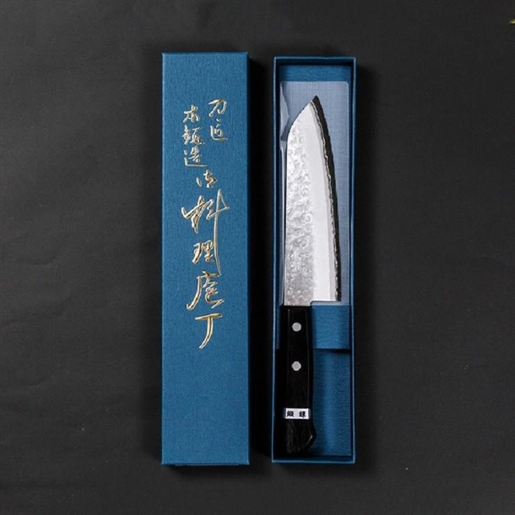 包丁 料理包丁 三徳 文化包丁 高村刃物 クロマックス 鎚目 170mm｜soryuhamono-store｜11