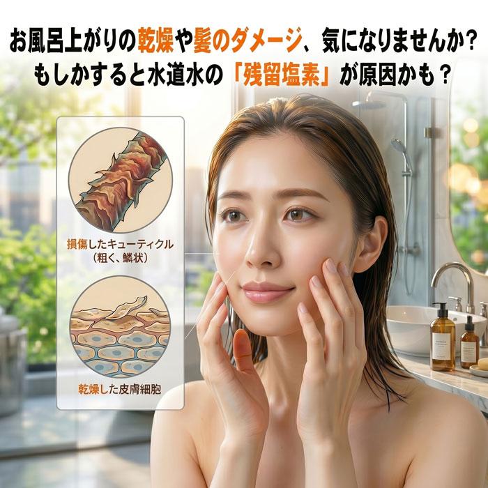 シャワーヘッド 塩素除去 浄水 「素粒水]」 正規代理店 浄水シャワー