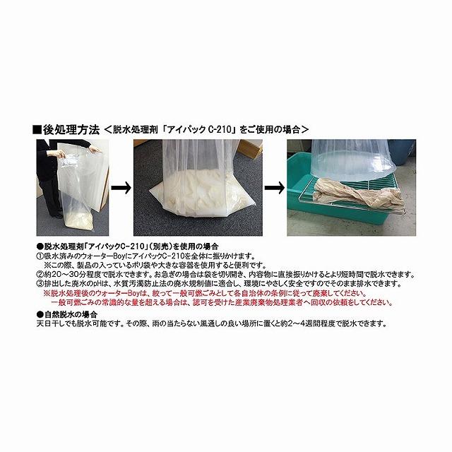 記念品・福利厚生・防災・啓発に! 不要な水をすばやく吸いとる超給水袋ウォーターBoy(50枚) ※個人宅配送不可の画像