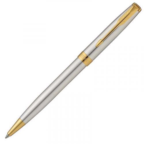 100％品質 記念品　PARKER ノベルティ パーカー ボールペン ステンレススチールGT レーザー名入れ対応・ソネット ギフト包装  ボールペン