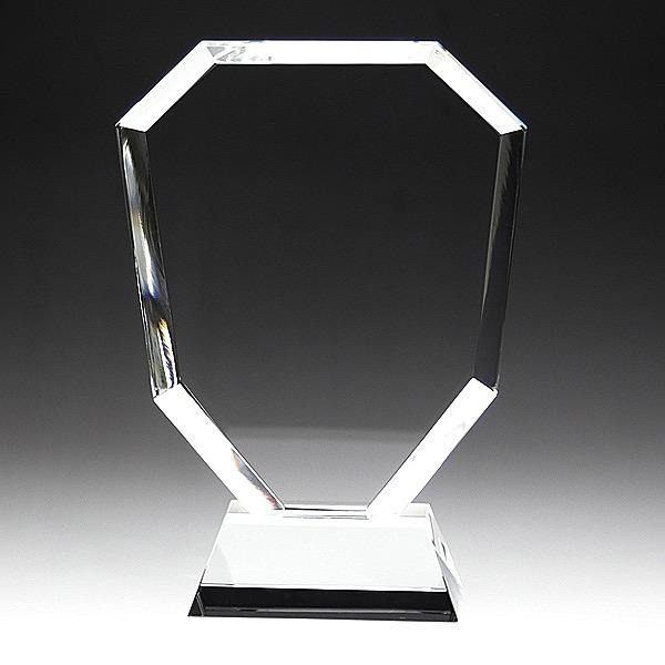 記念品 ギフト/福利厚生 周年 卒業 記念品 [サンドブラスト加工代込] クリスタル 盾 中 DP-2B ※版代別途の画像