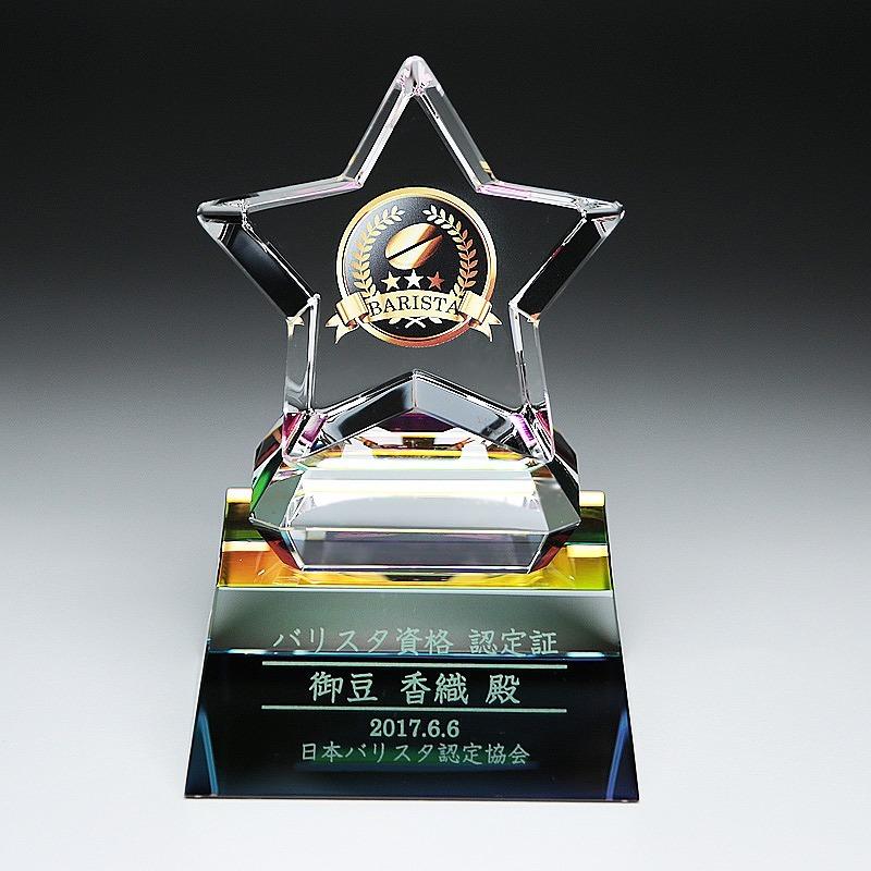記念品 ギフト/福利厚生 周年 卒業 記念品 [サンドブラスト加工代込] トロフィー 小 CR-32C ※版代別途の画像