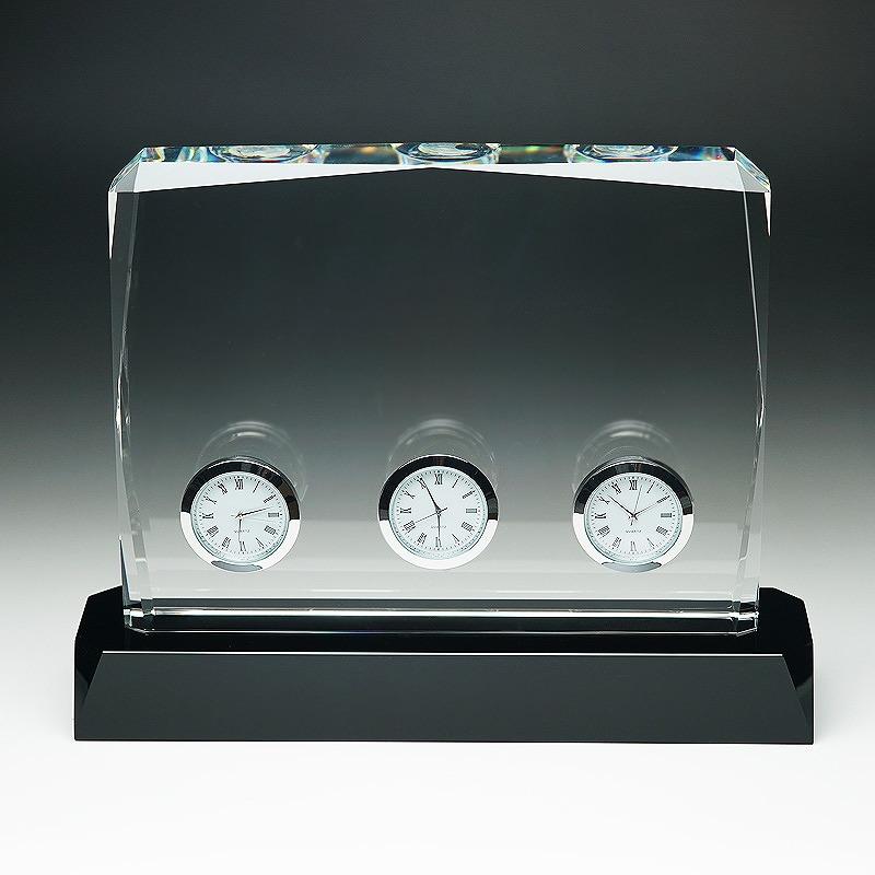 名入れ ロゴ入れ オリジナル/記念品 ギフト　【サンドブラスト 名入れ代込】 ワールドクロック(銀)　DT-21　※別途見積