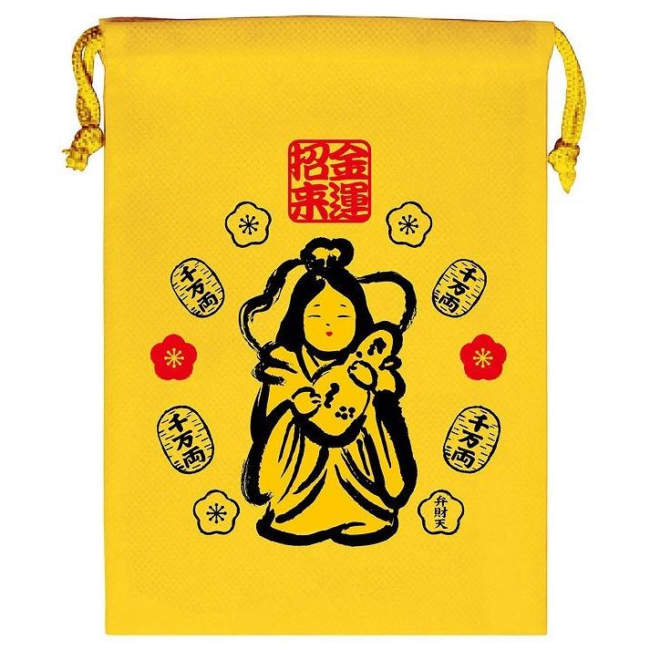 ノベルティ 記念品 不織布巾着袋 金運巾着袋 弁財天 Cyb2777 粗品 記念品 ノベルティのお店 通販 Yahoo ショッピング
