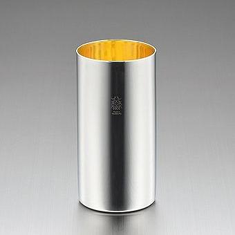 ロゴ、名入れ・記念品に!　[名入れ対応] 「金の贅」18-8ステンレスW構造ハイボールタンブラー(内面金メッキ) ※別途見積
