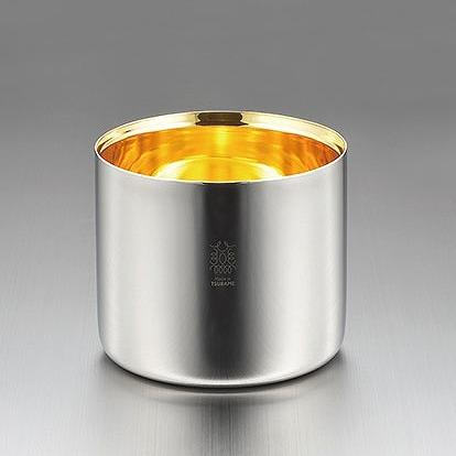 ロゴ、名入れ・記念品に! 「金の贅」18-8ステンレスW構造アイスペール(内面金メッキ)