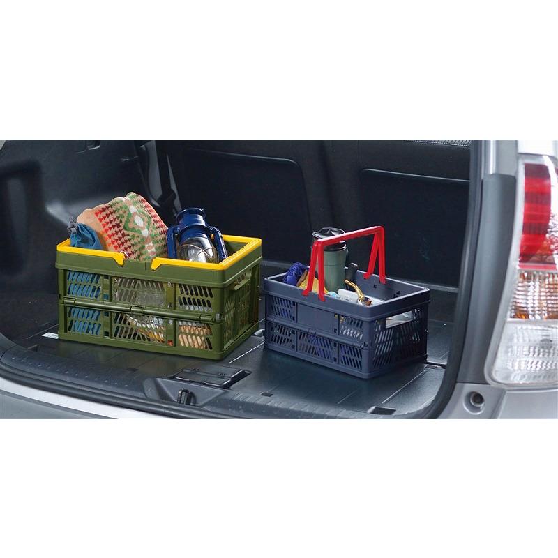 ノベルティ 記念品 ハンドル付き折りたたみコンテナボックス 1個