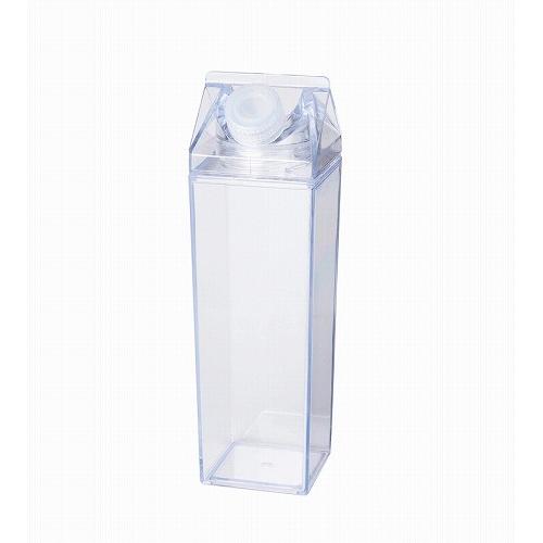 販促品 ノベルティ グッズ パック型クリアボトル500ml : 粗品・記念品