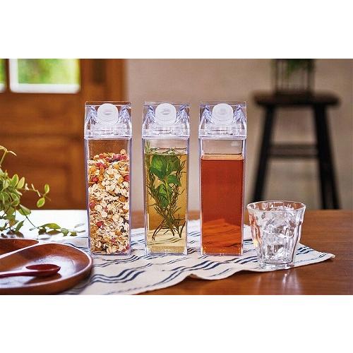 販促品 ノベルティ グッズ パック型クリアボトル500ml : 粗品・記念品