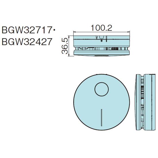 BGW3-W-SET7 特定小規模施設用 自動火災報知設備 連動型 ワイヤレス 光電式スポット型感知器 ２種 無線式 電池式 熱１＋煙６ セット BGW32717 BGW32127 BGW32427｜soshiyaru｜02