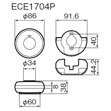 Panasonic（パナソニック） ECE1704P ワイヤレスコール 発信器 浴室