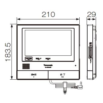 VL-SVE710KF（Hセット） パナソニック テレビドアホン タッチパネル液晶 約７型ワイド親機 ＋コンパクト玄関子機２台 ＋増設モニター セット [VLSVE710KF-HSET]｜soshiyaru｜03