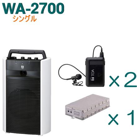 TOA ワイヤレスアンプ WA-2700 （シングル）＋タイピン型ワイヤレス