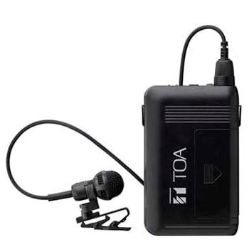 TOA ワイヤレスマイクロホン　WM-1320 TOA WM-1320 TOA 800MHz帯 ワイヤレスマイクロホン （タイピン形） 首