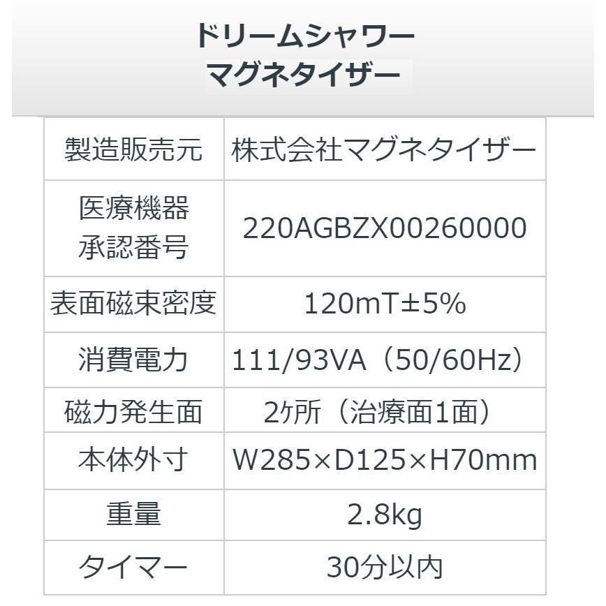 ドリームシャワー（マグネタイザーSST型）　中古　Aランク　3年保証　肩こり コリ 解消 磁気 治療器｜sosnet｜08