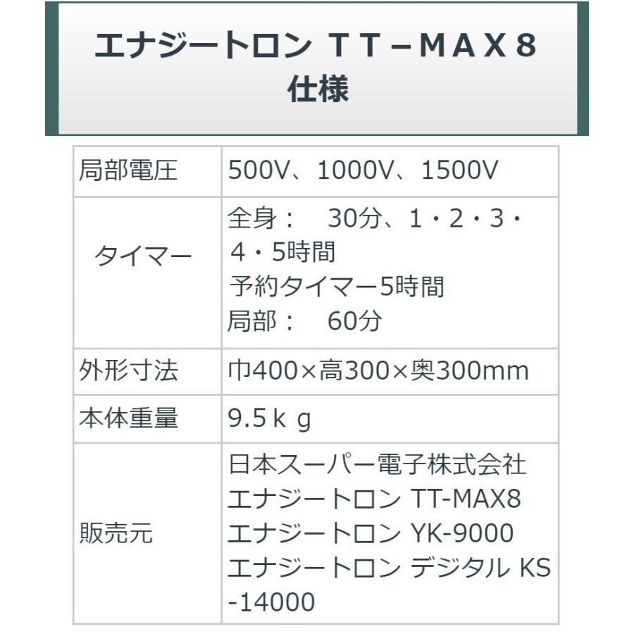 エナジートロンTT-MAX8 （9000V表示）ロングシートタイプ 中古 特価