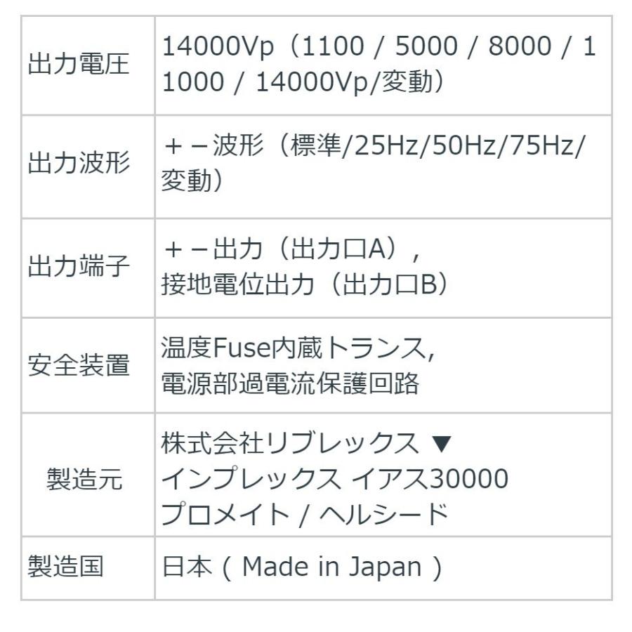 プロメイト14000RX 中古 特価ランク 1年保証 リブレックス 電位治療器
